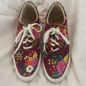 Keds + Rifle Paper Co raspberry anchor vintage blossom sneakers size 9 🌸